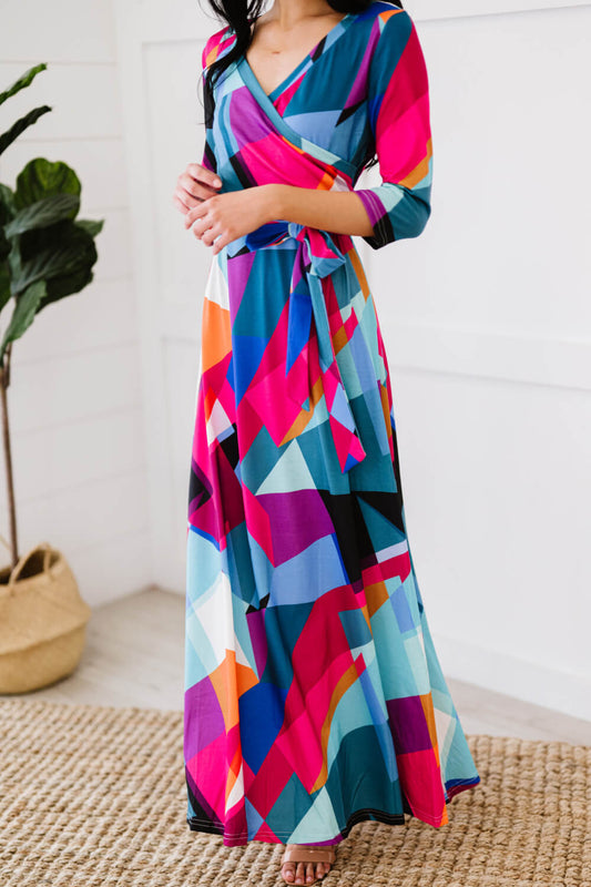 Shapeshifter Geometric Maxi Dress -