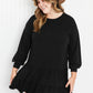 Emerald Gather Together Full Size Babydoll Tiered Drop-Waist Dress -