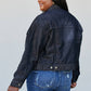 Sew In Love Full Size Collared Denim Jacket -