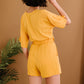 Dress Day Marigold Sunshine Tie-Front Romper -