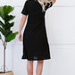 P & Rose Full Size Majestically Yours Eyelet Square Neck Dress -