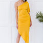 Dress Day High Society Ruched One-Shoulder Dress -