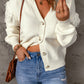 Fringe Detail Button Front Cardigan -