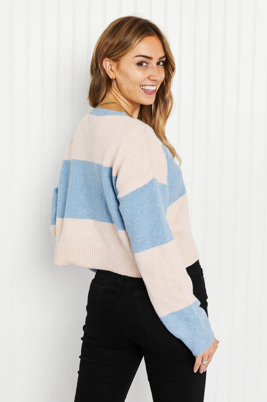 HYFVE Just Checking In Color Block Sweater -