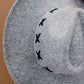 Fame X-Stitch Flat Brim Fedora Hat -
