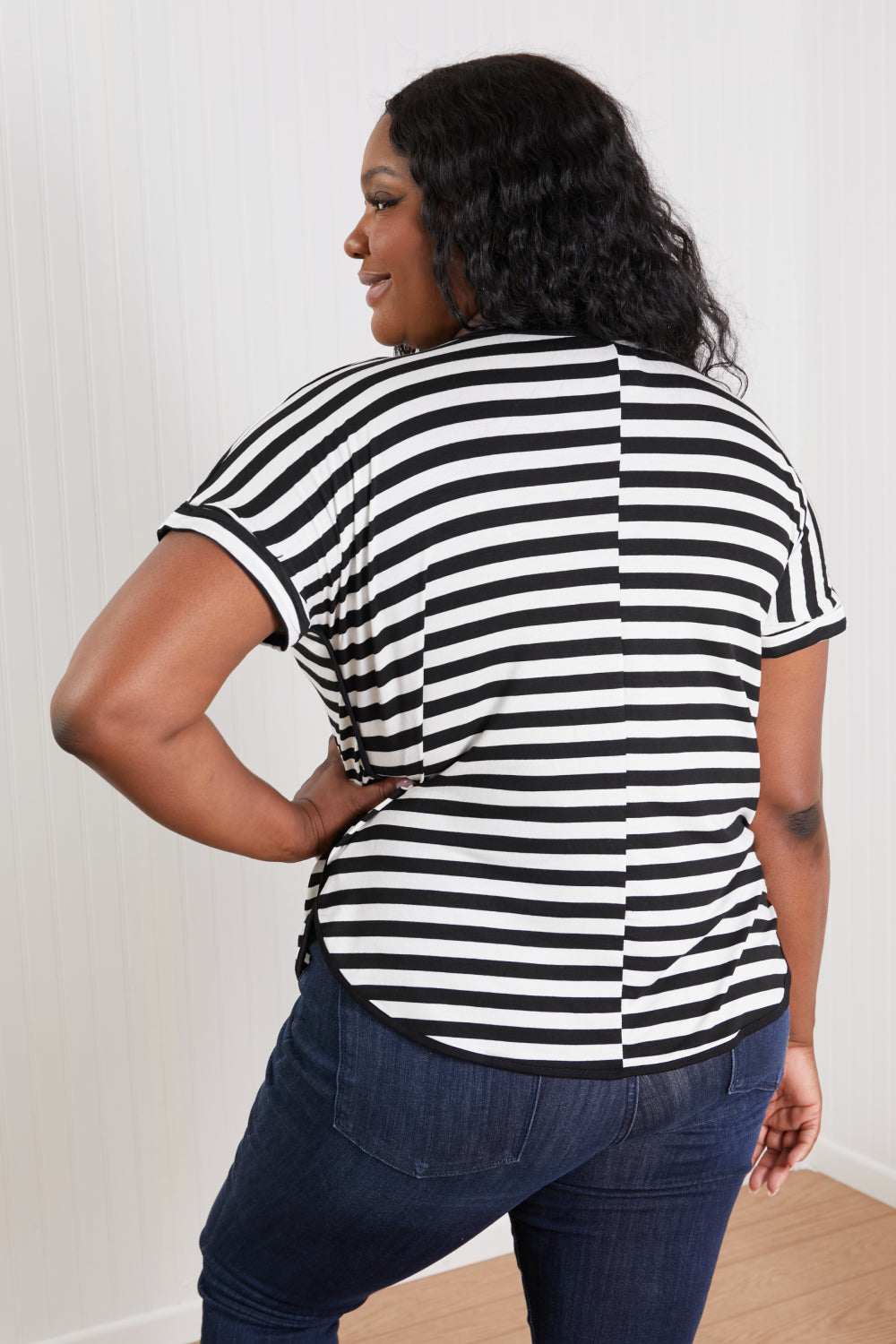 Sew In Love Everyday Essentials Striped V-Neck Tee -