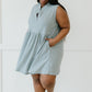 Sew In Love Weekday Wonder Babydoll Dress in Silver -