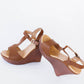 DDK Move Along Peep-Toe Wood Wedge -