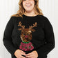 Andree by Unit Christmas Rudolph Full Size Sequin Sweater -
