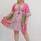 ODDI So Happy Together Full Size Run Patchwork Print Dress -