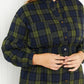 Davi & Dani Make an Entrance Full Size Button Front Shirt Dress -