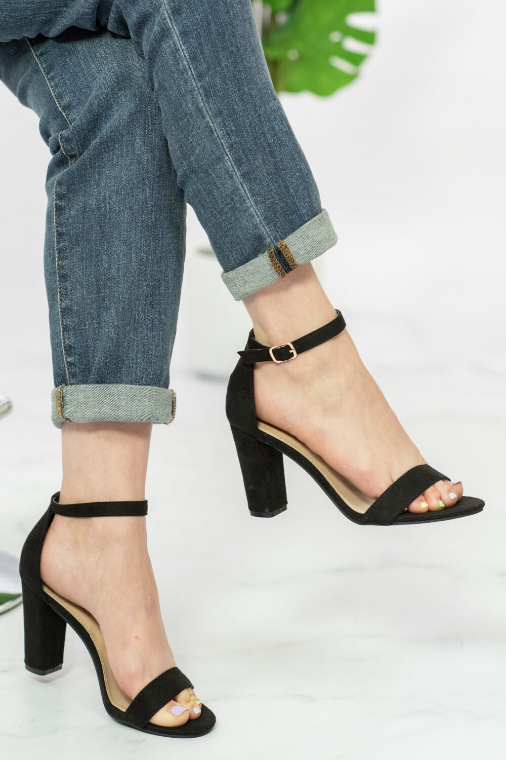 DDK New Heights Heeled Sandals in Black - Black / 5.5