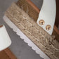 WeeBoo On the Doorstep Espadrille Platform Sandals in White -