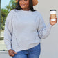 Sew In Love Full Size Openwork Rib-Knit Sweater -