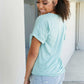 Sew In Love Let's Meet Up Polka Dot Tee in Sage -