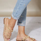 Cape Robbin Never Too Late Studded Strappy Slide-On Sandals -