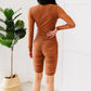 PRIVY Ruched Deep V Romper -