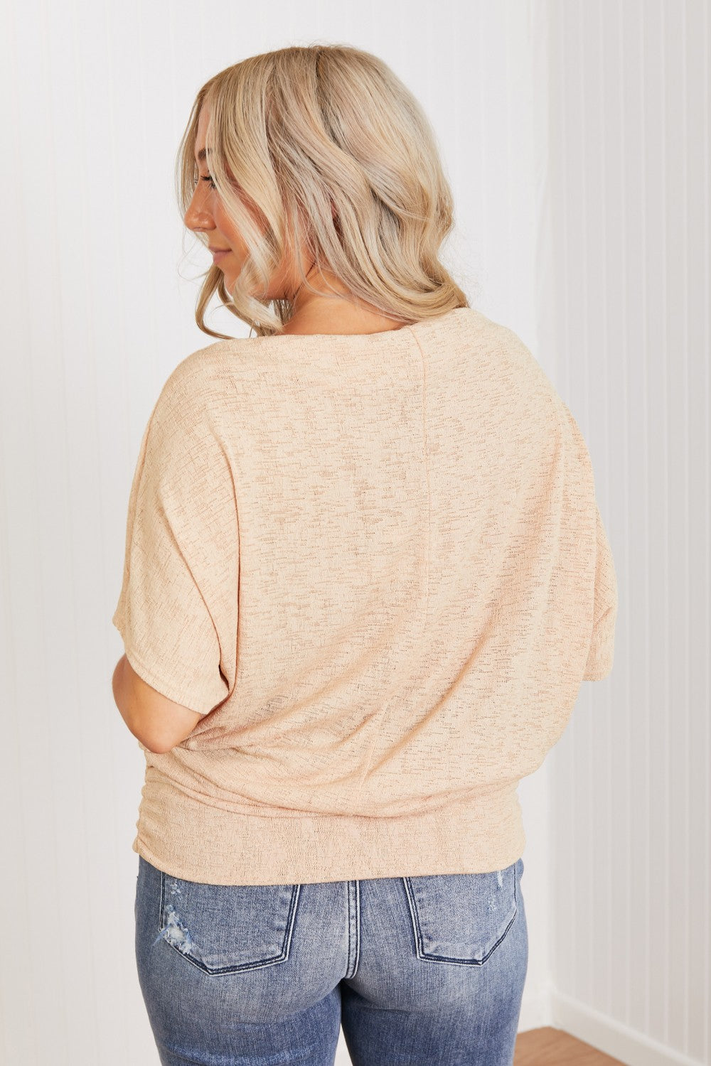 White Birch Expect the Best Off-Shoulder Top -