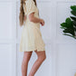 Davi & Dani All About Eyelet Dress in Baby Yellow -