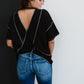 BiBi Count On Me Cutout Back Tee -