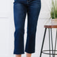 Judy Blue Sophie Cropped Straight Leg Jeans with Slit -