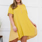 Davi & Dani Greater Good Half-Button Mini Dress -