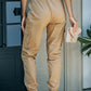 Elastic Waist Ankle-Length Cargo Joggers -