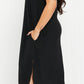 Cotton Bleu Fingers Crossed Sleeveless Dress in Black -
