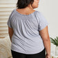 White Birch Fifth and Broadway Flutter Sleeve Top -