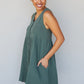 Cotton Bleu Farmers' Market Button-Up Sleeveless Dress -