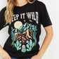 Lotus Fashion Keep It Wild Graphic Tee -