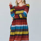 Heimish Full Size Striped Pleated Dress -
