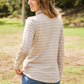 CY Fashion Since When Full SIze Striped Long Sleeve Turtleneck Top -