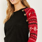 Heimish Winter Wonderland Full Size Christmas Baseball Sleeve Top -