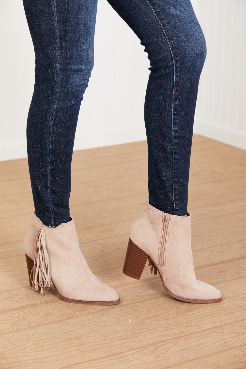 Qupid It's Always Been You Tassel Detail Booties -