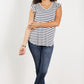 Sew In Love Illuminate the Way Striped Tee in Navy -