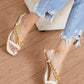 Fortune Dynamic Take A Chance Chain Detail Sandals -