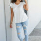 Sew In Love Illuminate the Way Striped Tee in Heather Grey -