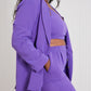 GeeGee Wall Street Bra, Blazer, and Pants Set in Purple -