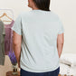 Sew In Love Stay and Chat Love Pocket Tee in Sage -