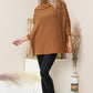 Justin Taylor Turtleneck Lace-Up Dolman Sleeve Sweater -