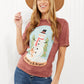 Lotus Fashion Be Merry Acid Wash Graphic Tee -