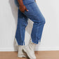 RISEN Anastasia Raw Hem Boyfriend Jeans -