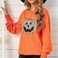 Halloween Leopard Jack-O-Lantern Sweatshirt -