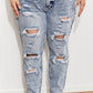 Kancan Taylor High Rise Distressed Mom Jeans -