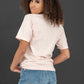 Lotus Fashion Wild West Card Graphic Tee in Pink -