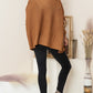 Justin Taylor Turtleneck Lace-Up Dolman Sleeve Sweater -