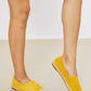WeeBoo In Step Espadrille Slip-On Flats in Yellow -