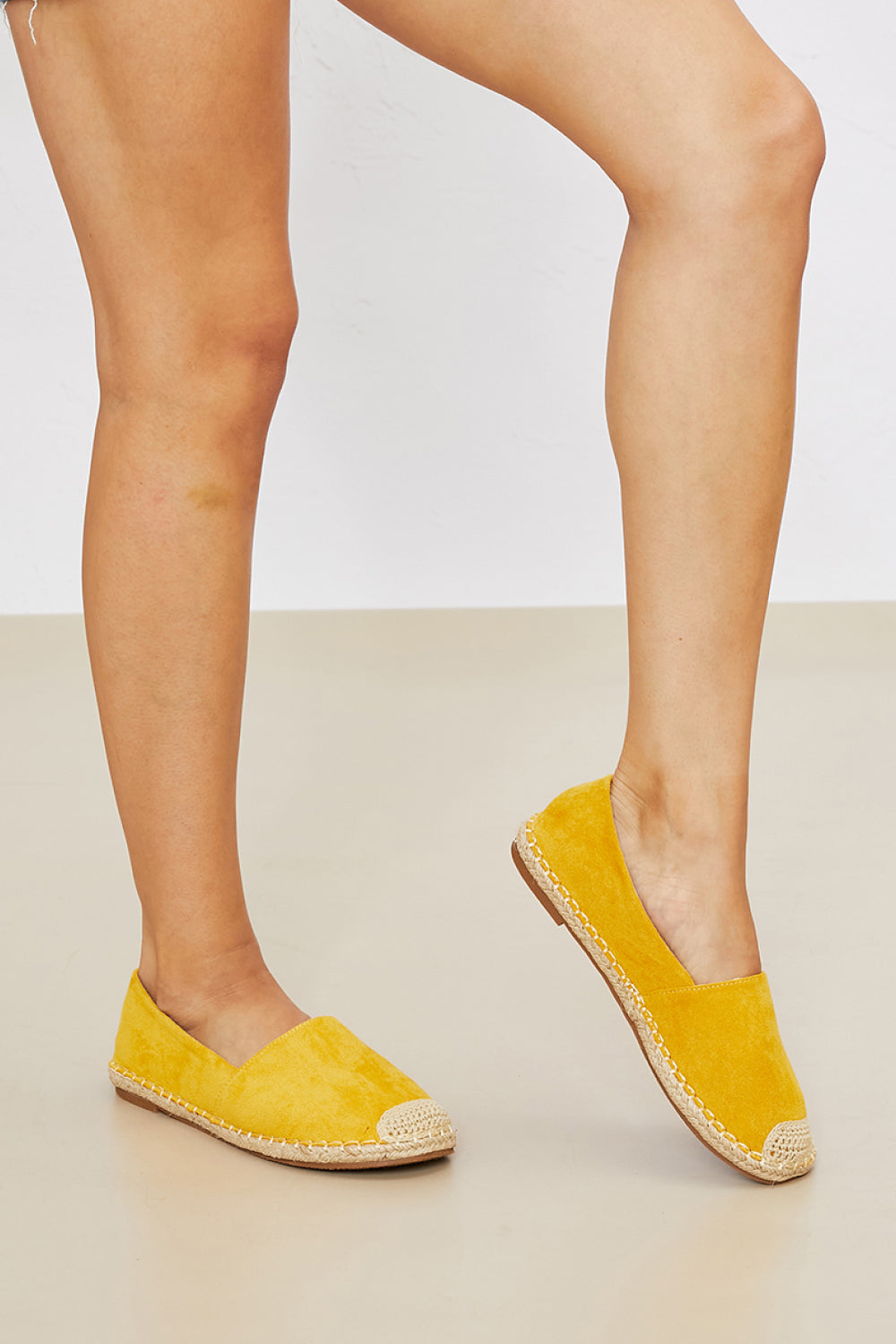 WeeBoo In Step Espadrille Slip-On Flats in Yellow -