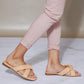 Cape Robbin Déjà Vu Ruched Slides -
